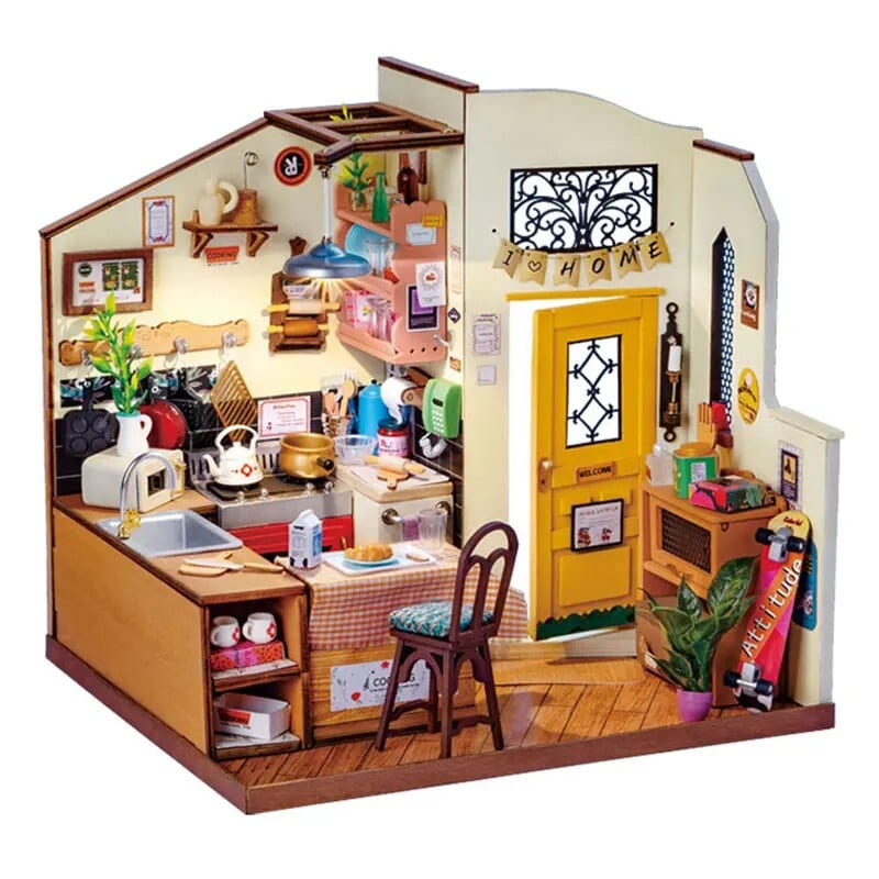 Maison de Poupée en Bois Cuisine Miniature pour Enfants • Maison du Bois