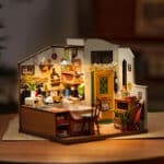Maison de Poupée en Bois Cuisine Miniature pour Enfants 5